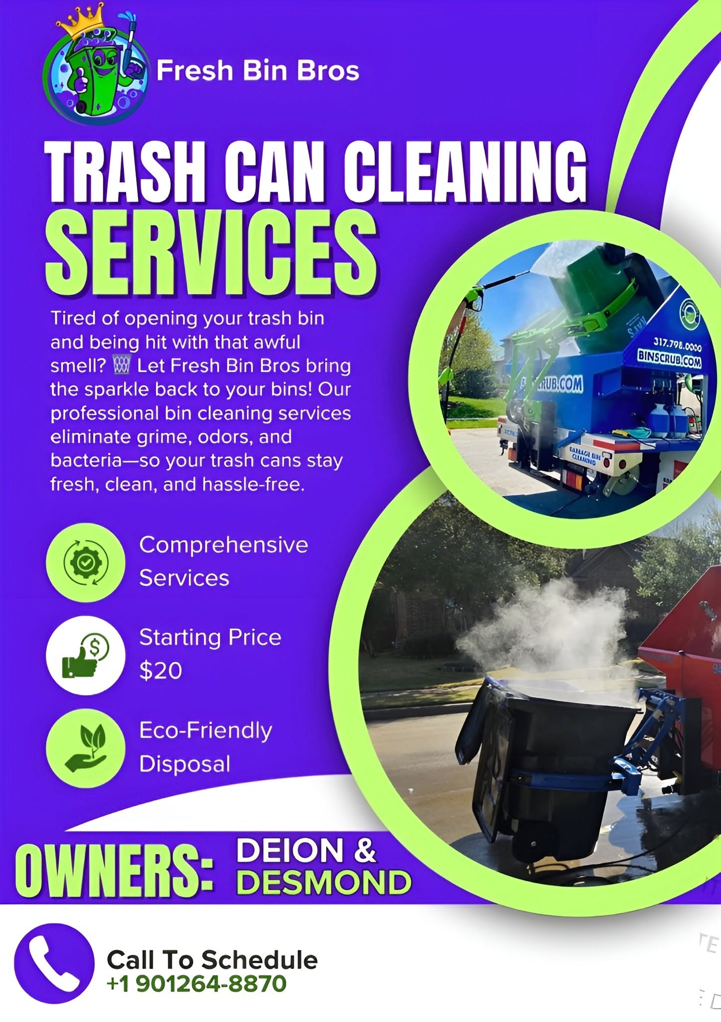 Fresh Bin Bros Flyer